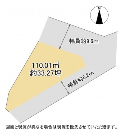 大津市一里山、土地の間取り画像です