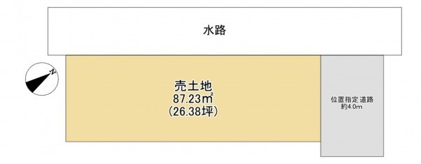 草津市草津、土地の間取り画像です