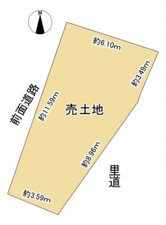 大津市坂本、土地の間取り画像です