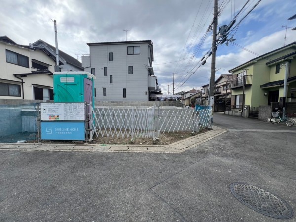 草津市矢橋町、新築一戸建ての外観画像です