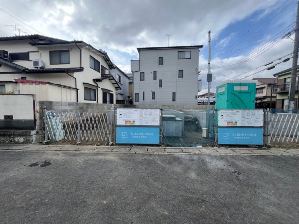 草津市矢橋町、新築一戸建ての外観画像です