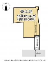 大津市本堅田、土地の間取り画像です