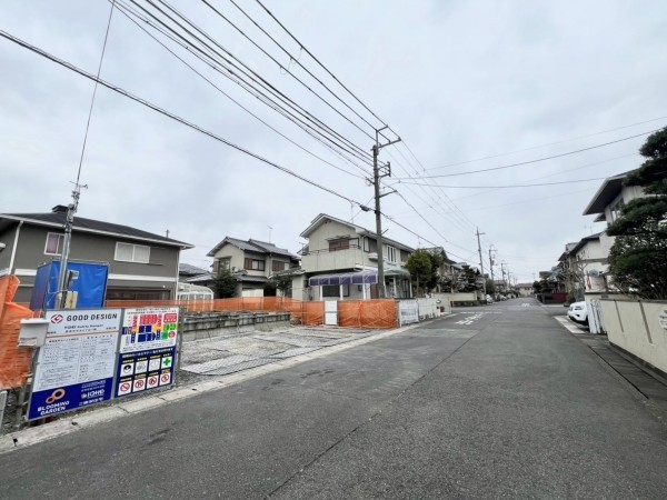 草津市平井、新築一戸建ての外観画像です