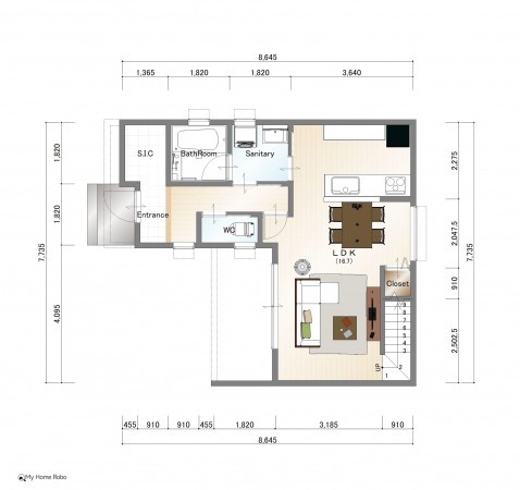 大津市富士見台、土地の画像です