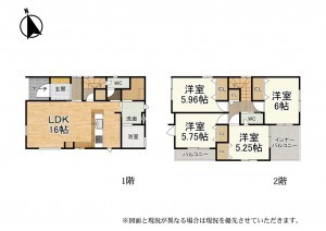 大津市坂本、新築一戸建ての間取り画像です