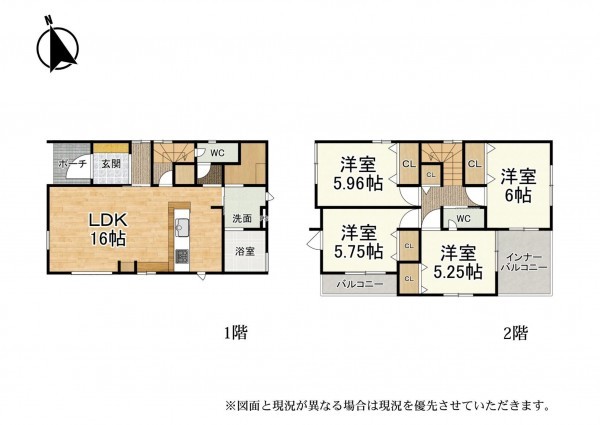 大津市坂本、新築一戸建ての間取り画像です