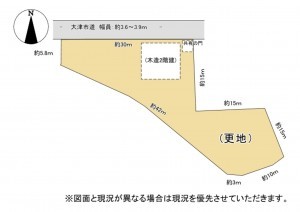 大津市中庄、土地の間取り画像です
