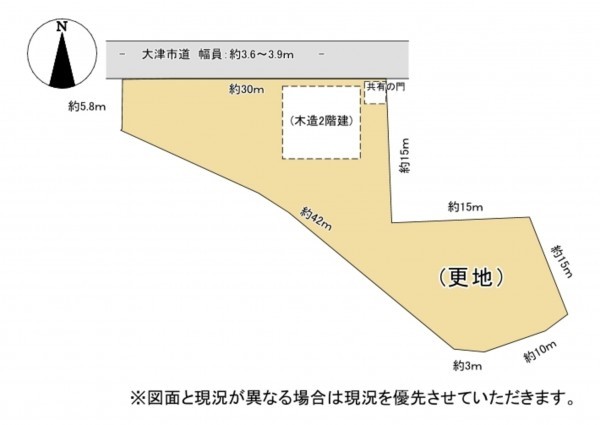 大津市中庄、土地の間取り画像です