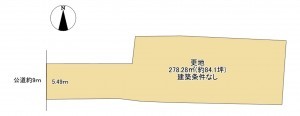 大津市浜大津、土地の間取り画像です