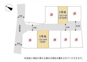 大津市大江、土地の間取り画像です