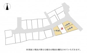 大津市神領、土地の間取り画像です