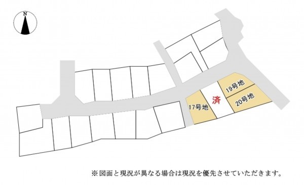 大津市神領、土地の間取り画像です
