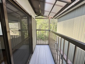 大津市一里山、中古一戸建てのバルコニー画像です