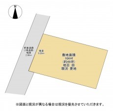 大津市真野、土地の間取り画像です