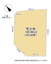 大津市一里山、土地の間取り画像です