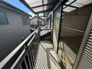 大津市大江、中古一戸建てのバルコニー画像です
