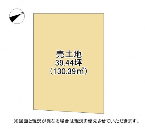 大津市竜が丘、土地の間取り画像です