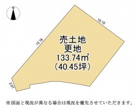 草津市青地町、土地の間取り画像です