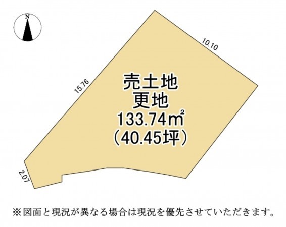 草津市青地町、土地の間取り画像です