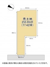 大津市一里山、土地の間取り画像です