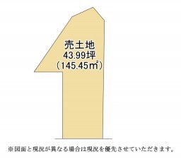 大津市本宮、土地の間取り画像です