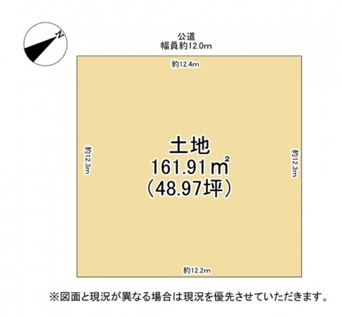 大津市国分、土地の間取り画像です