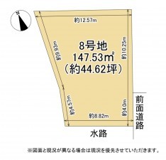 大津市今堅田、土地の間取り画像です