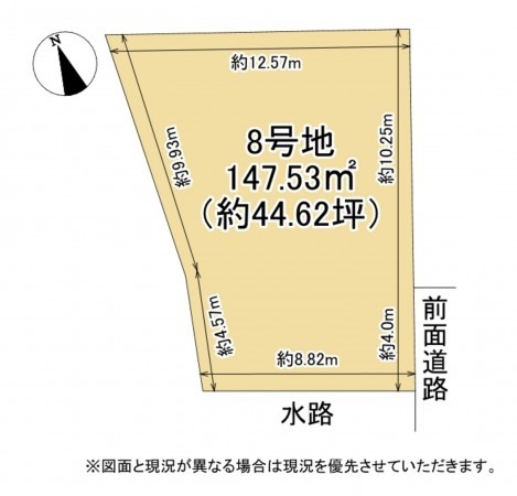 大津市今堅田、土地の間取り画像です