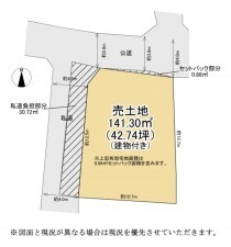 草津市草津、土地の間取り画像です