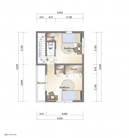 大津市二本松、土地の画像です