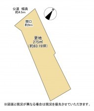 大津市坂本、土地の間取り画像です
