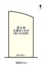 大津市北大路、土地の間取り画像です