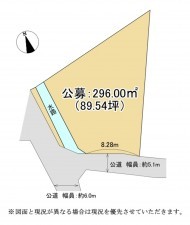 草津市南笠町、土地の間取り画像です