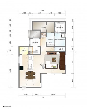 草津市南笠町、土地の画像です