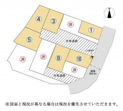 草津市矢橋町、土地の間取り画像です