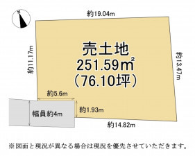 大津市坂本、土地の間取り画像です