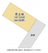 大津市今堅田、土地の間取り画像です