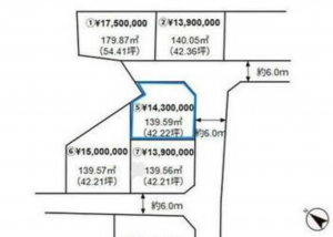 大津市堅田、土地の間取り画像です