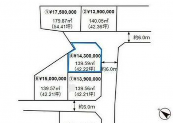 大津市堅田、土地の間取り画像です