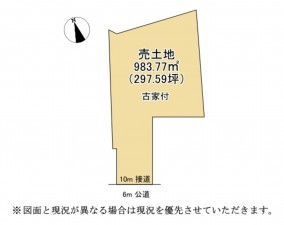 大津市坂本、土地の間取り画像です