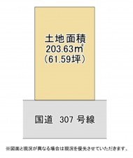 甲賀市水口町、土地の間取り画像です
