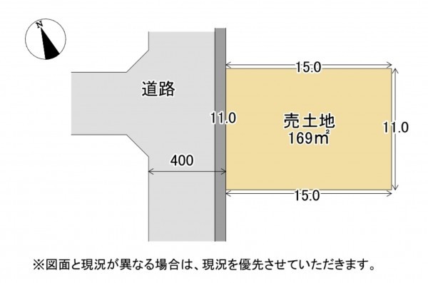 湖南市柑子袋西、土地の間取り画像です
