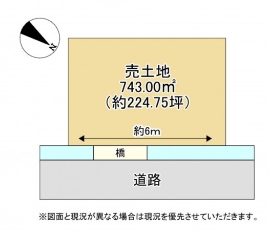 湖南市石部口、土地の間取り画像です