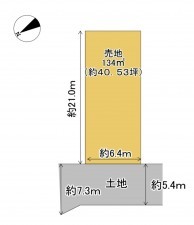 湖南市平松、土地の間取り画像です