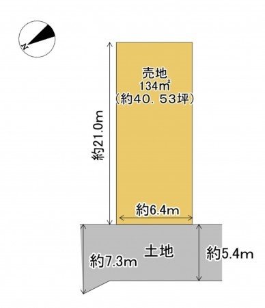 湖南市平松、土地の間取り画像です
