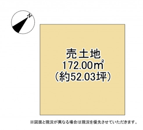 甲賀市甲南町、土地の間取り画像です