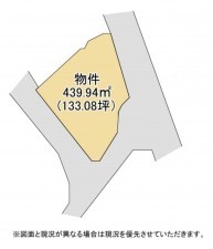 湖南市下田、土地の間取り画像です