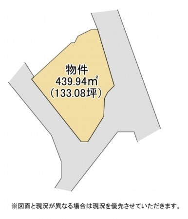湖南市下田、土地の間取り画像です