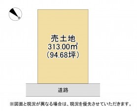 甲賀市水口町、土地の間取り画像です