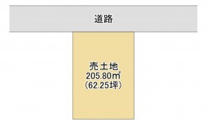 湖南市岩根、土地の間取り画像です